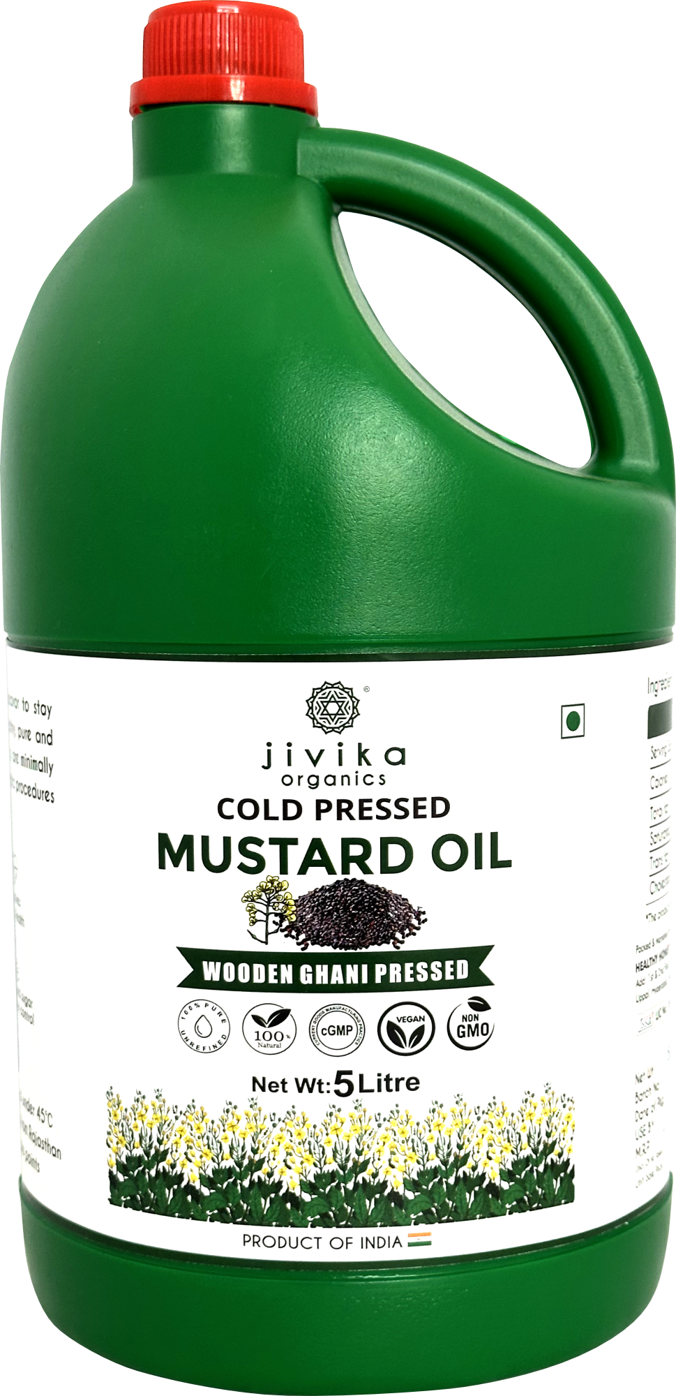 COLD PRESSED MUSTARD OIL WOOD PRESSED