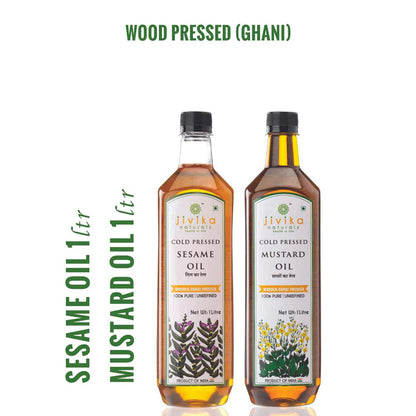 sesame oil and mustard oil 1lts combo 